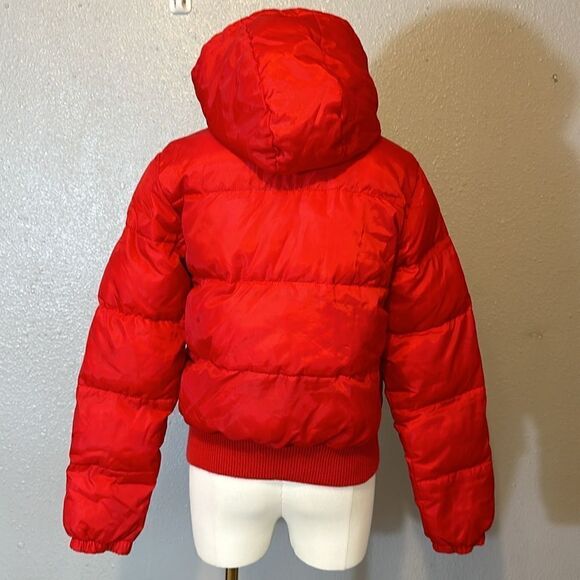South Pole women’s red puffer full zip jacket size M - Picture 3 of 12